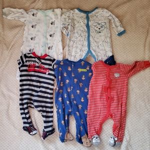 🎈Baby boy footed pajamas